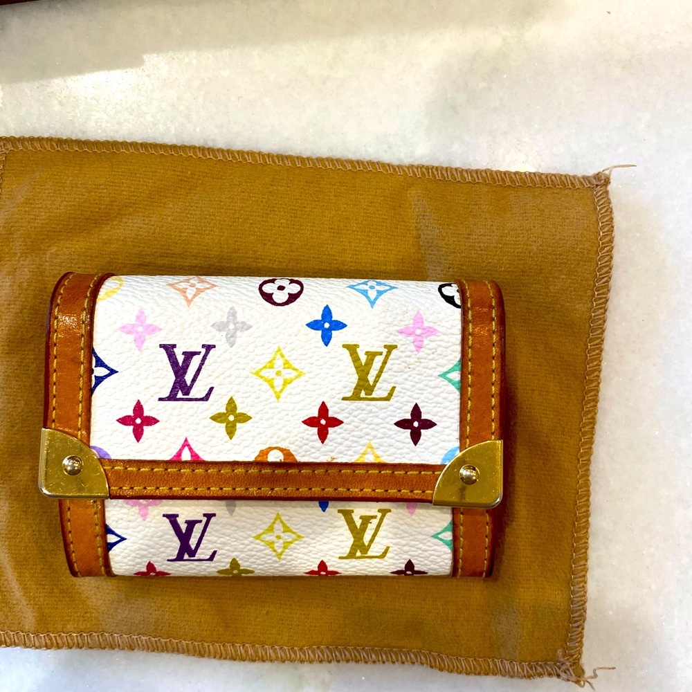 Louis Vuitton multicolor wallet/card holder